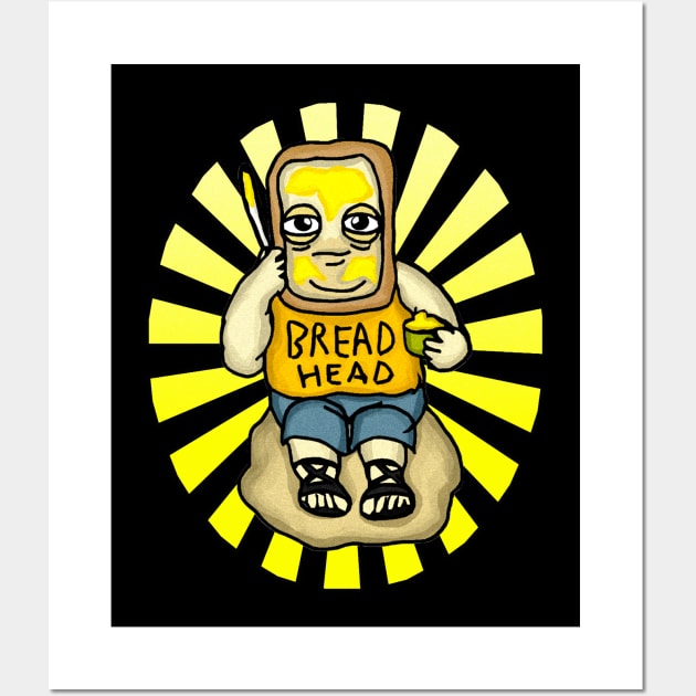 BREAD HEAD Wall Art by BEAVERNIGHT